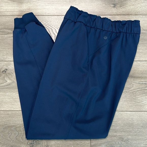 lululemon athletica Pants - Lululemon Keep Moving High Rise True Blue Jogger Pants Size 10
